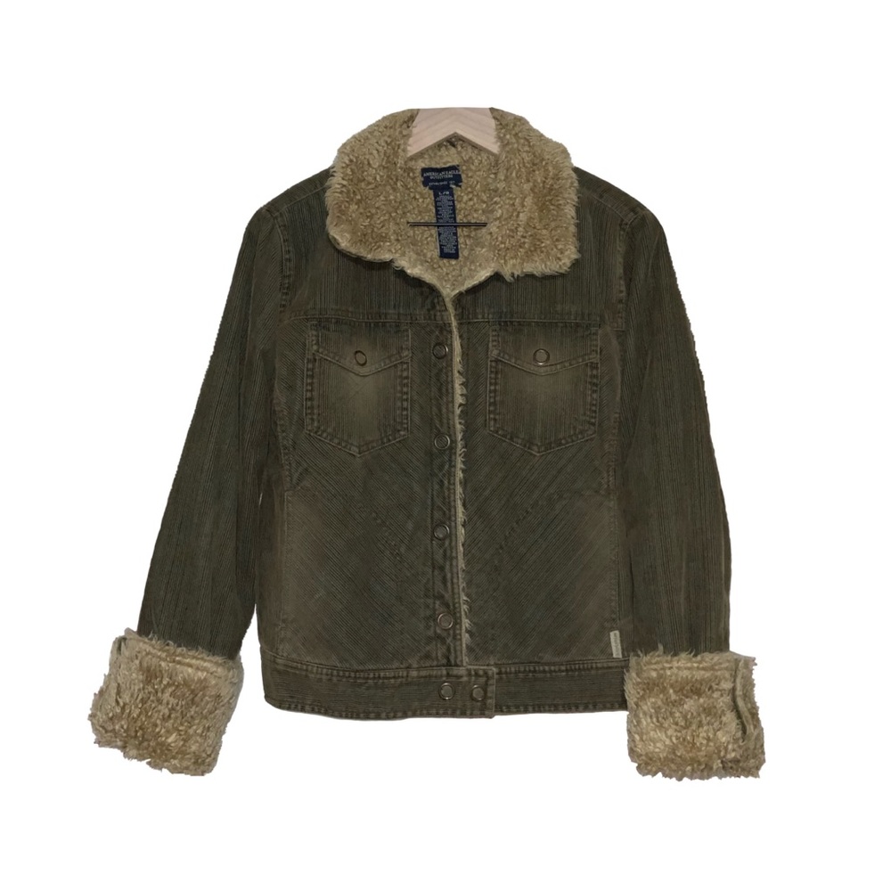 early 2000s brown corduroy jacket